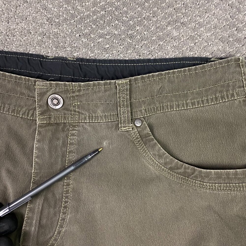 Kuhl Revolvr Pants Men's 38 x 32 Fits 38 x 30 Olive Green Hiking Outdoor - Picture 3 of 16